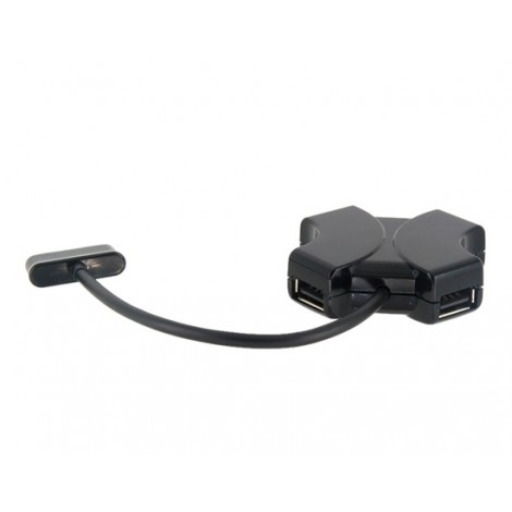 4 Ports USB HUB for Samsung Galaxy Tab (Black)