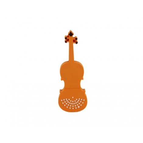 4GB Lovely Violin Shape Flash Drive (Orange)