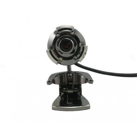 5.0M Pixels USB2.0 6 LED Webcam PC Camera for Laptop (Black)