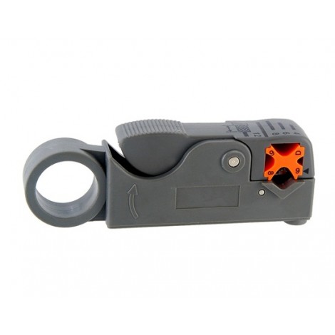 2 Blade Rotary Coax Cable Stripper (Grey)